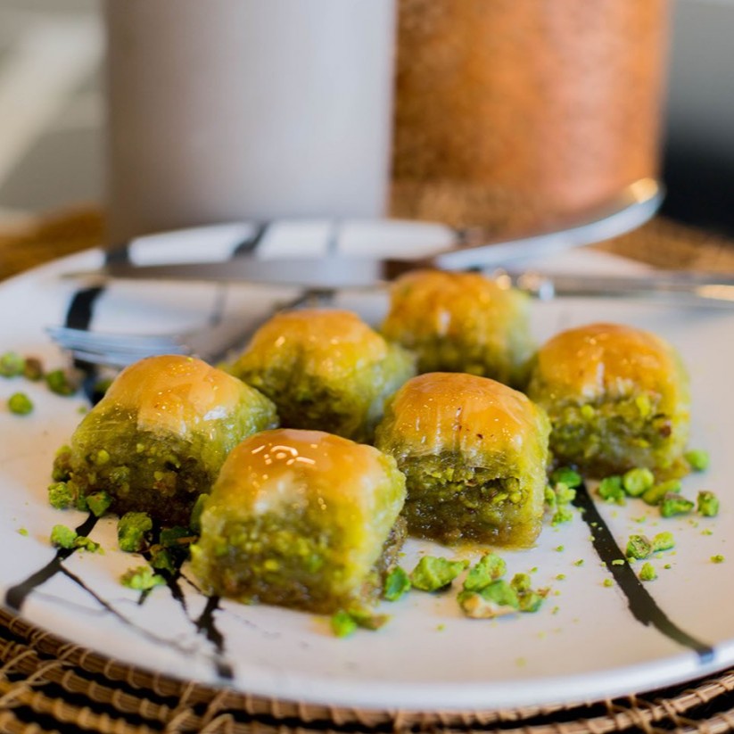 Mini Kare Fıstıklı Baklava 1 Kg